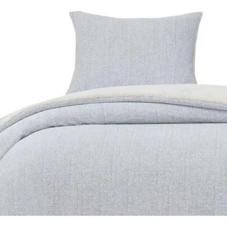 Quilt Reversible Sherpa 1.5 Plaza Gris