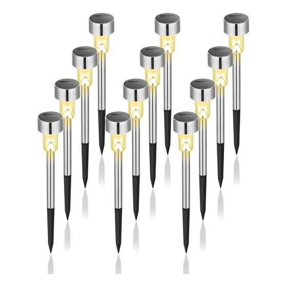 Lampara Solar Led Para Exteriores Suelo De Jardín Patio 