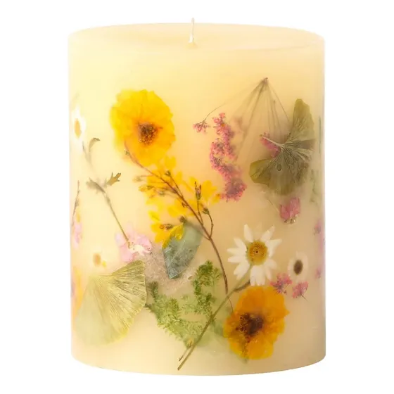 Rosy Anillo Limon Blossom & Lychee Redondo Vela Perfumada