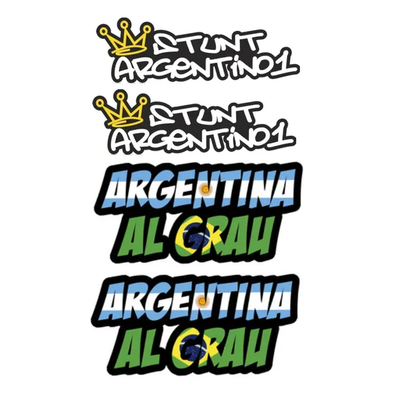 Calco Vinilo Stunt Argentino1  Auto/moto/bici