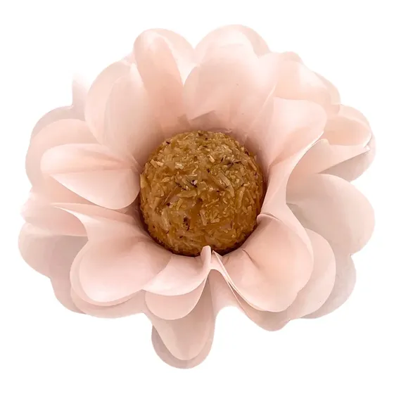 50 Forminhas Flor Doces Finos Super Volume 4 Camadas