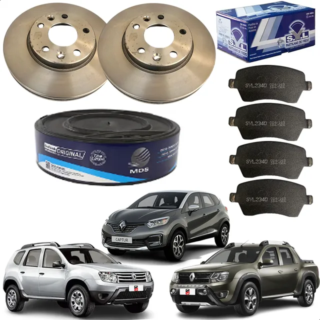 Kit Disco E Pastilha De Freio Renault Duster 1.6 2013 ...