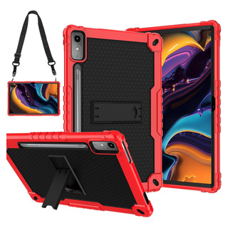 Funda Para Lenovo Tab P12 12.7 Proteccion 360 Rojo/negro Funda Para Lenovo Tab P12 12.7 Proteccion 360 Rojo/negro