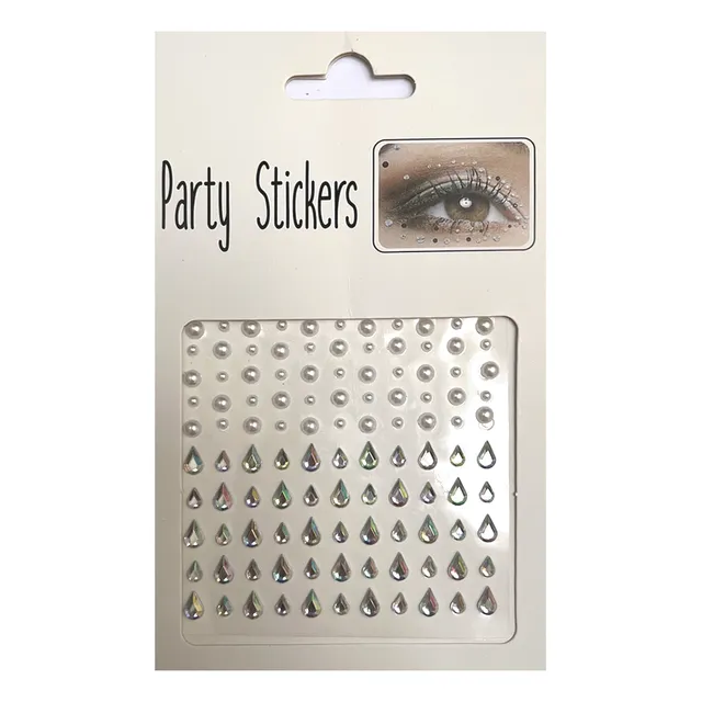 Strass Brillos Adhesivos - Rostro - Stickers Brillantes