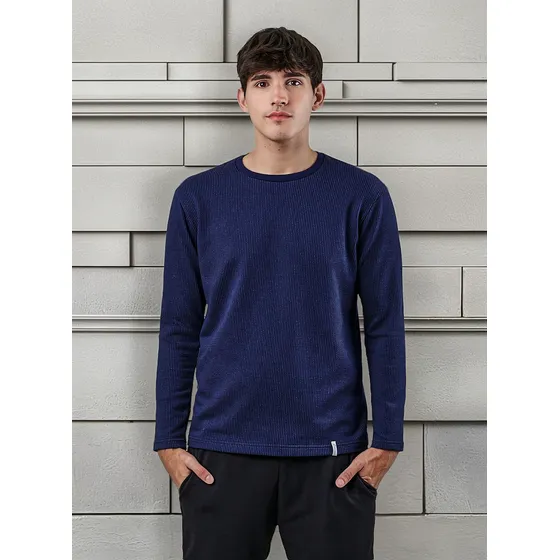 Remera Howard Manga Larga Cuello Redondo Para Hombre