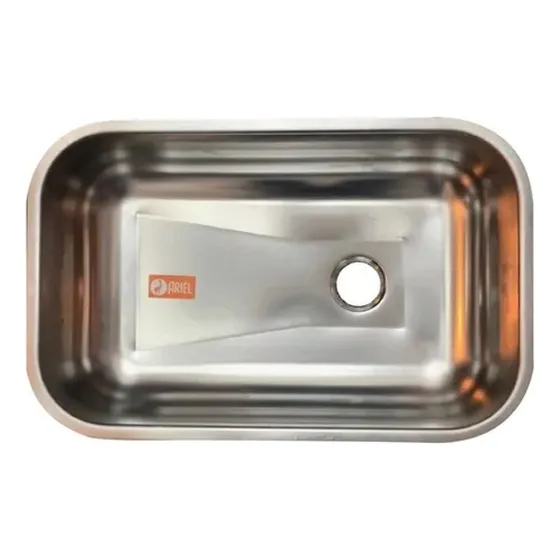 Pileta Bacha Cocina Simple Ariel 4304 52x32x15 Acero Inox.