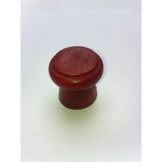 Tirador Tipo Pomo (redondo) De Madera 30mm X 32mm  Rojo 4pza