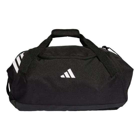 Bolsa de lona Adidas, tamaño mediano, negro/blanco, para zapatos