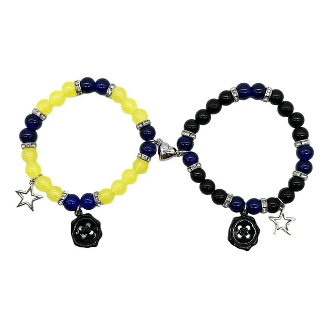 Pulsera Gliquran Coraline Y Wybie Con Botones A Juego