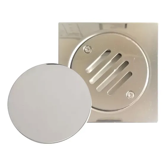 Rejilla Desague Para Sumidero 4 PuLG Con Tapa Acero Inox