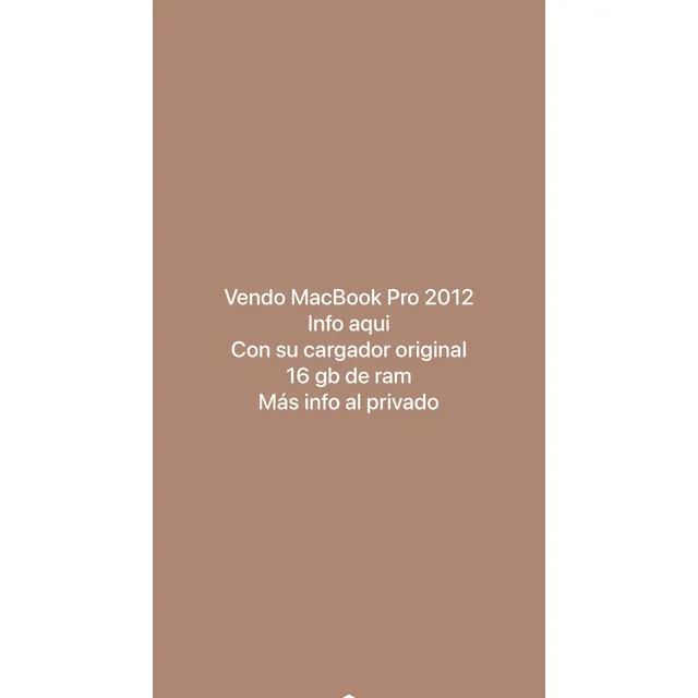 Macbook Pro 2012 Usada