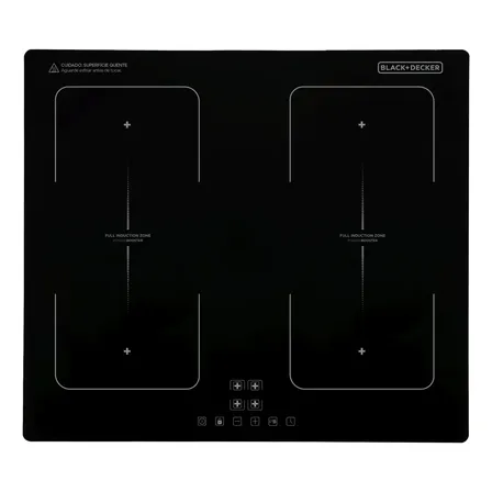 Cooktop de Indução BLACK+DECKER 7200W 4 Bocas e Trava de Segurança BXICHCP4FZT