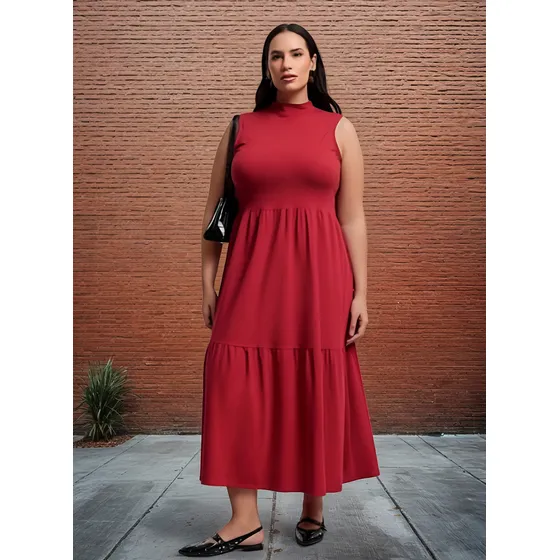 Vestido Solera Ashua Renner Nuevo Sin Uso Curve & Plus Size