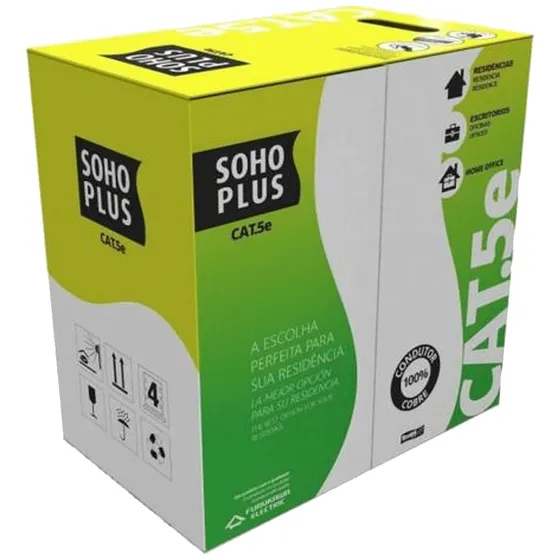 50 Metros De Cabo Rede Lan Utp Cat5e Furukawa Sohoplus