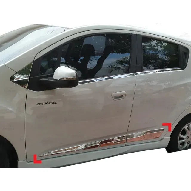 Accesorios Cromados Laterales Chevrolet Spark Gt 2011-2019