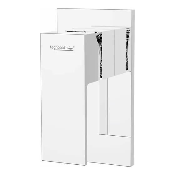 Monomando Para Regadera Cuadrado 40.101 Cromo Tecnobath