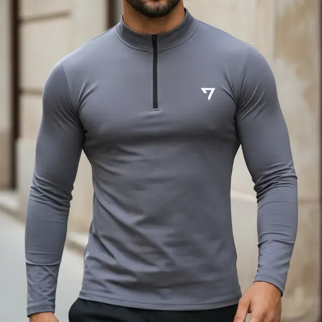 TÉRMICA COM ZÍPER Camisa Térmica Manga Longa Com Zíper