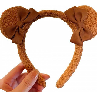 Diadema Con Lazo Y Orejas De Oso,diadema Animal 3d,festivos Diadema Con Lazo Y Orejas De Oso,diadema Animal 3d,festivos