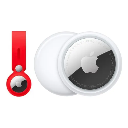 Airtag Holder R-fun 4 Pack W/ Metal Keychain For Apple Airta