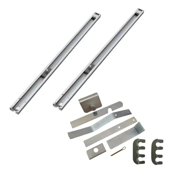 Kit 2 Calhas 1,5mts Motor Basc. Movimento + 2 Kit Instalação