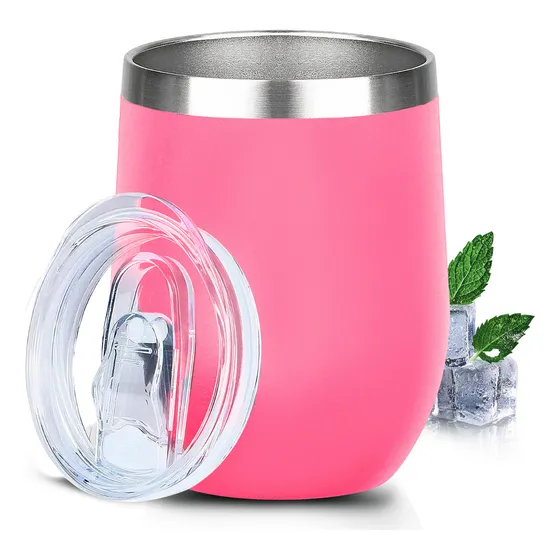 Vaso Termo Térmico Antiderrame Multifuncional 12oz Onda Shop Pink