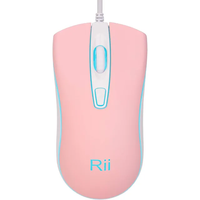 Mouse Para Computadora Cable Usb. Rosado.