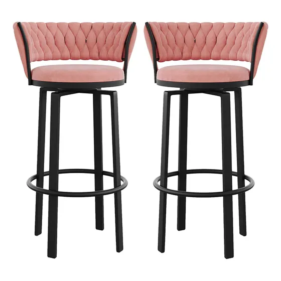Taburete Bar Isla Cocina Moderna Giratorio Juego 4 Silla 2