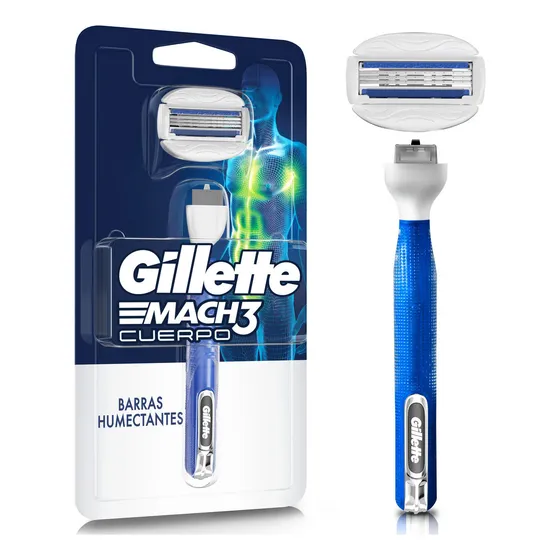 Máquina De Afeitar Recargable Gillette Mach3 Cuerpo 1unidad