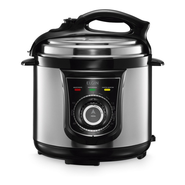 Panela Pressão Elétrica Elgin 42ppr 4 Litros 840w Aço Inox 220v Panela Pressão Elétrica Elgin 42ppr 4 Litros 840w Aço Inox 220v