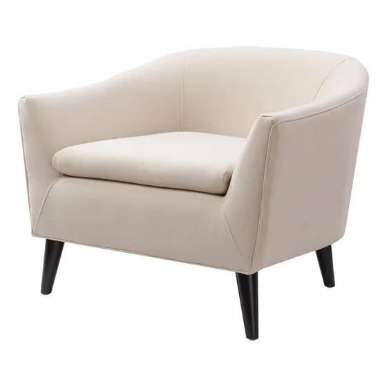 Taylor Casa Silla Barril Tapizada Terciopelo Pata