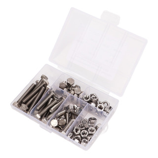 Tornillo Hexagonal De Acero Inoxidable, 80 Unidades, Juego M Tornillo Hexagonal De Acero Inoxidable, 80 Unidades, Juego M