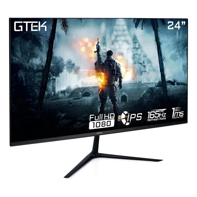 Gtek Monitor Para Juegos De 24 Pulgadas Ips, Pantalla Sin M.