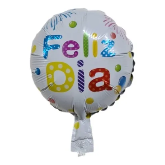 10 Globos Feliz Día 10 Pulgadas