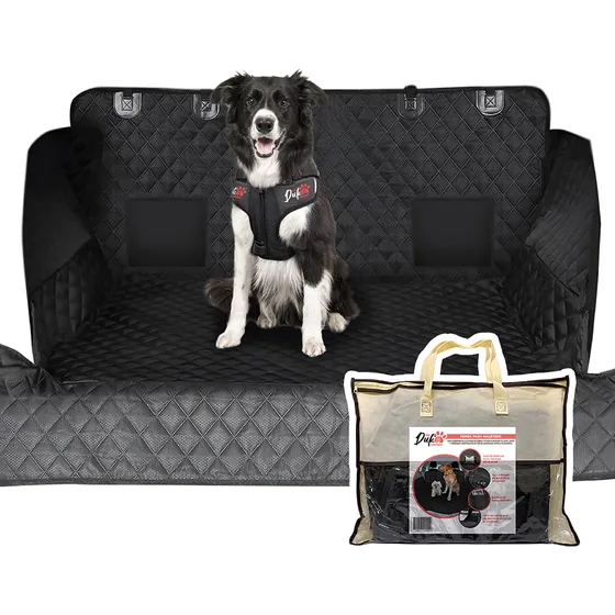 Forro Cobertor Cubre Maletero Carro Para Mascotas color negro Duke Asiento Protector
