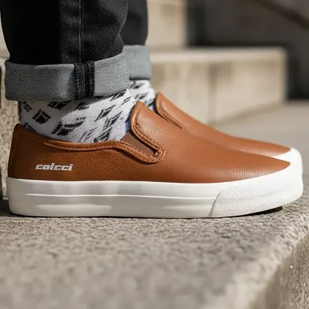 Tênis Grafic 001 Colcci Masculino Casual Confortável Leve Marrom-claro Gráfico 41