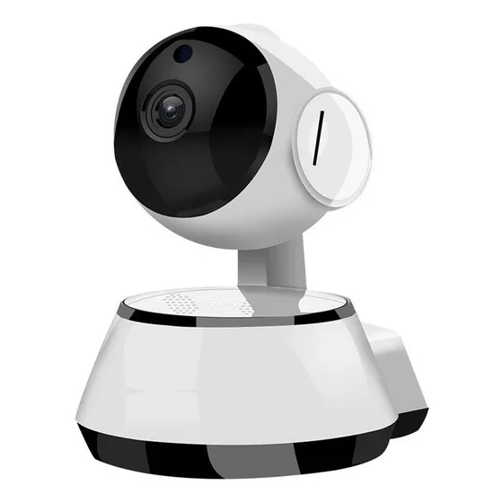 Camara Ip Para Seguridad Con Grabacion Hd 360 Conexion Wifi App Para Todo Tipo De Lugar Casa Negocio Niños Color Blanco