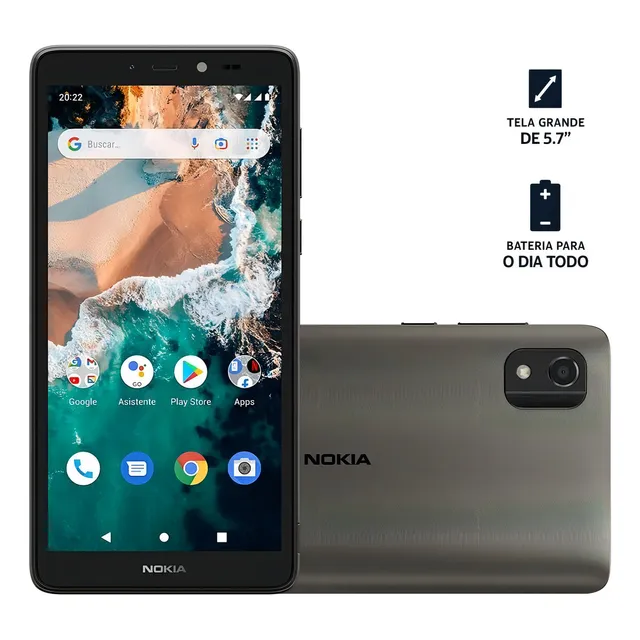 Nokia C2 2nd Edition Dual SIM 32 GB cinza 2 GB RAM (Novo com caixa aberta)