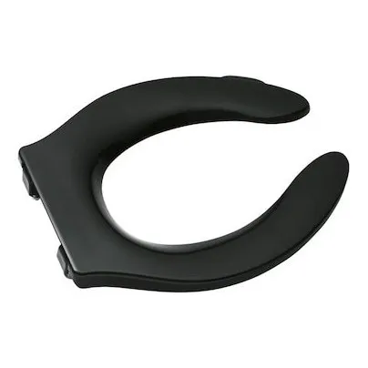 Asiento Poceta Fluxometro Negro Sin Tapa #e