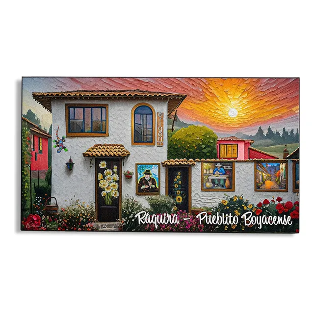 Imanes Decorativos Colección Boyacá Estilo Pintura Unidad