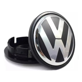 Centro De Llanta Volkswagen Golf/gol/polo/suran/fox Negro Y Gris Centro De Llanta Volkswagen Golf/gol/polo/suran/fox Negro Y Gris
