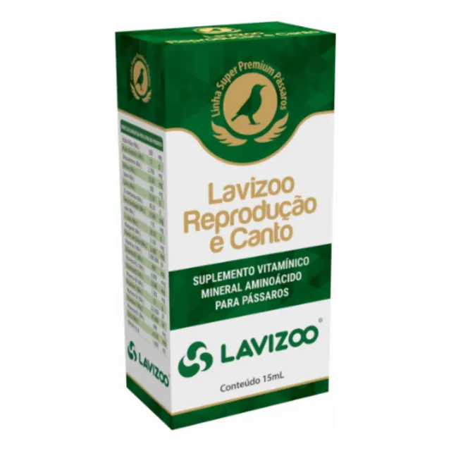 Suplemento Vitamínico Para Aves Lavizoo Reprodução E Canto