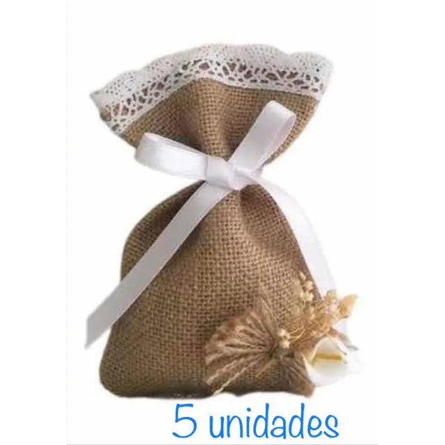 Bolsa De Yute Tela Saco, Arpillera Recuerdos, Comunion 
