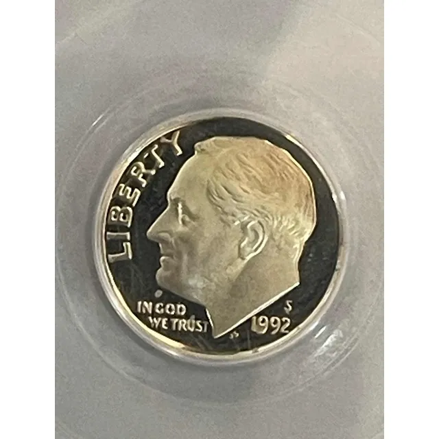 Moneda One Dime Año 1992 De Plata Certificada
