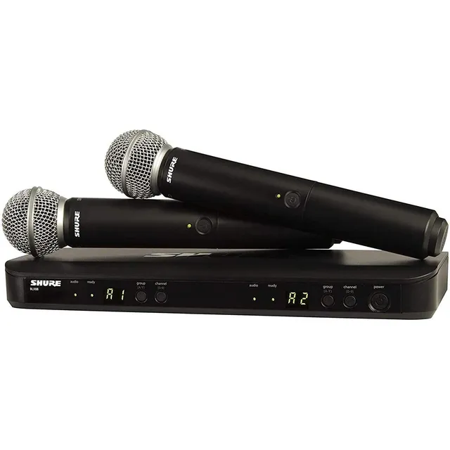 Sistema Inalambrico Shure Microfono Doble Blx288/sm58 Meses