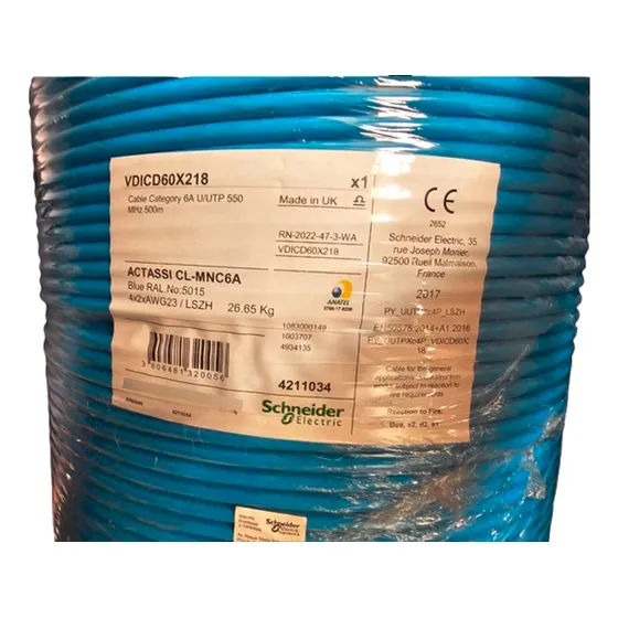 Cable Utp Actassi Cat6a Cable 100mts