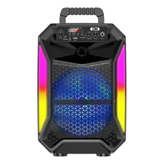 Bocina Portátil Dm-864 8  Micrófono, Control Rem. Usb, Sd,