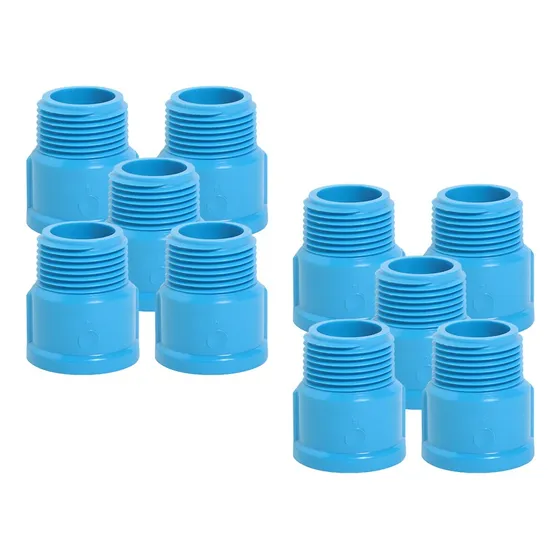 Terminal He Pvc Hidráulico 50mm Pack 10 Unidades Aguasol