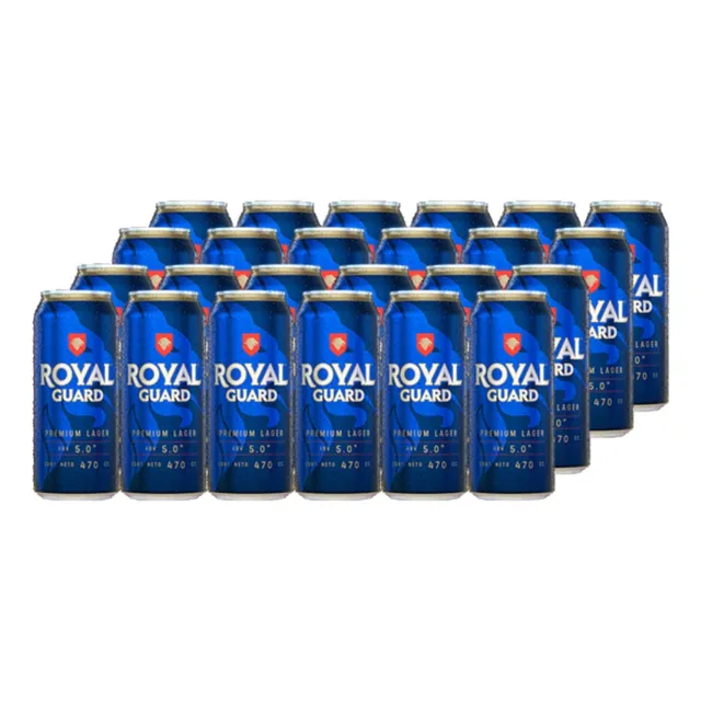 Pack 24 Cervezas Royal Guard Lata 470 Ml