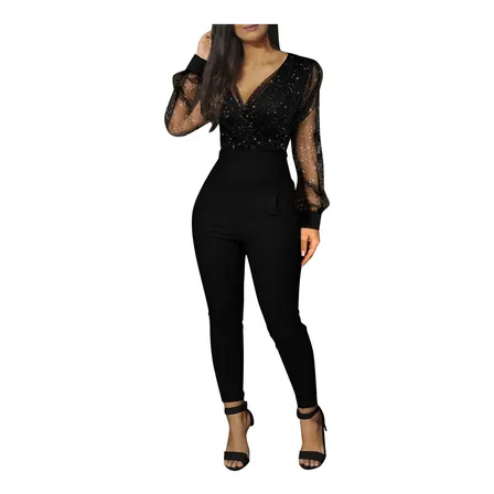 Mono Elástico Para Mujer Pantalones Anchos Polk 9001 Mono Elástico Para Mujer Pantalones Anchos Polk 9001