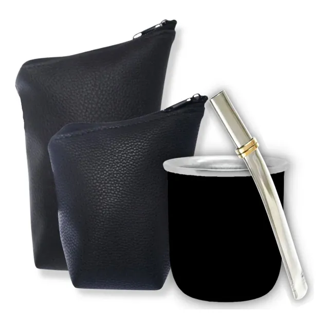 Mate Acero Inoxidable + Bombilla Acero Inoxidable + Yerbera 